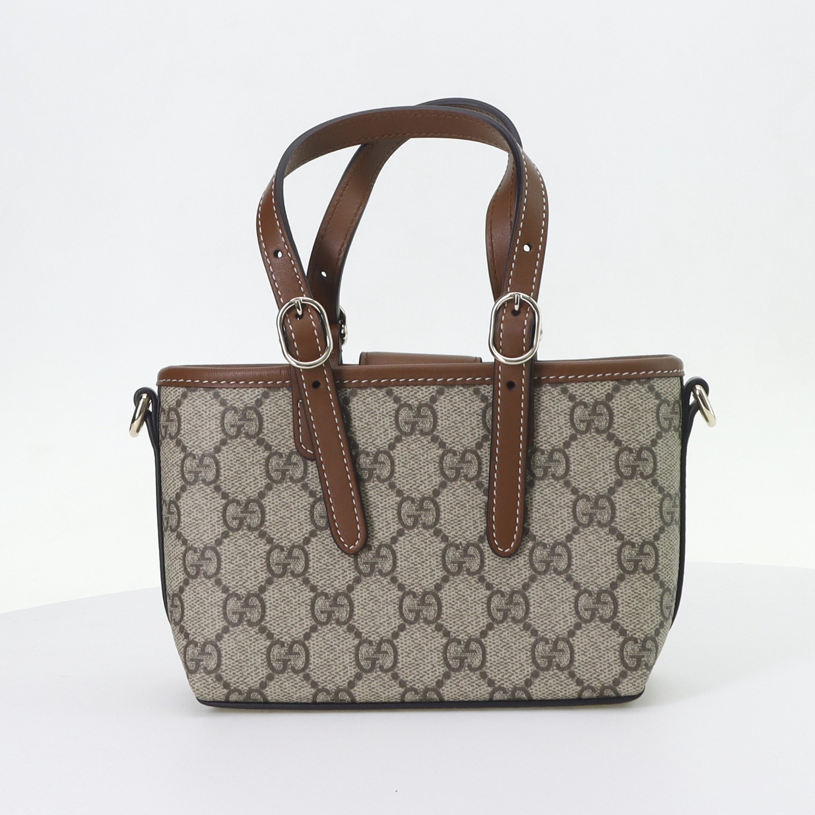 GUCCI GG Emblem Handbag Featuring the signature GG pattern handbag mini size