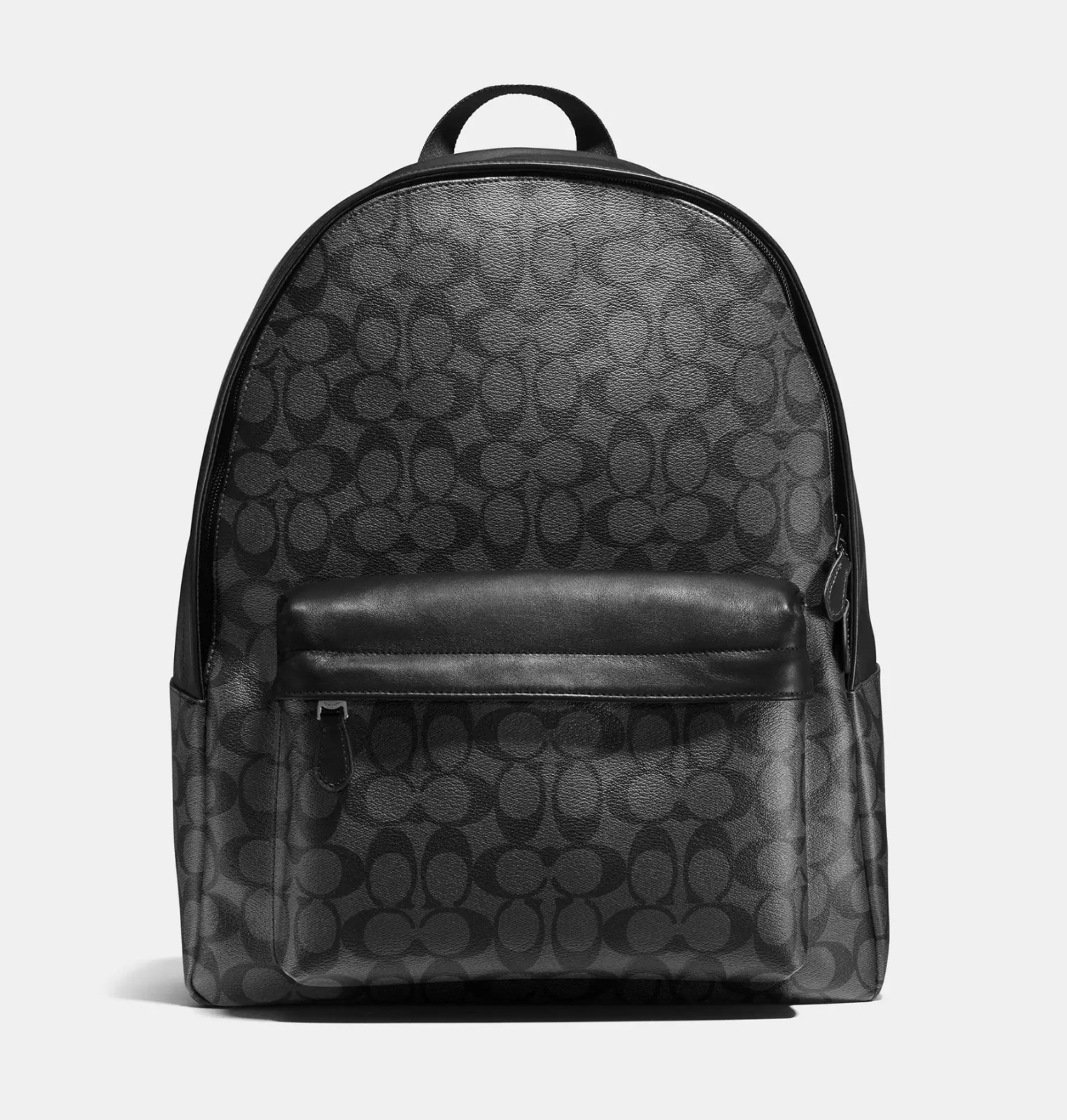 MOVING SALE New Coach Charles Charcoal/Black Signature Backpack RETAIL $500
