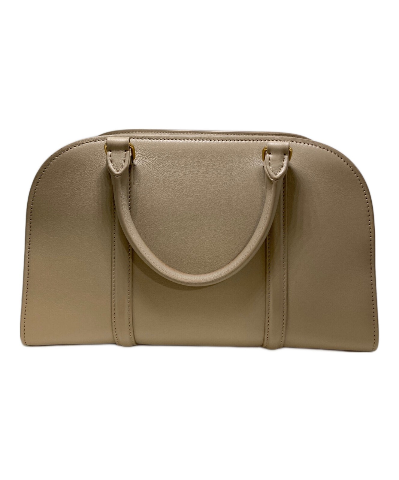 Saint Laurent Lock 2-Way 655008 Beige Handbag #TFB1684