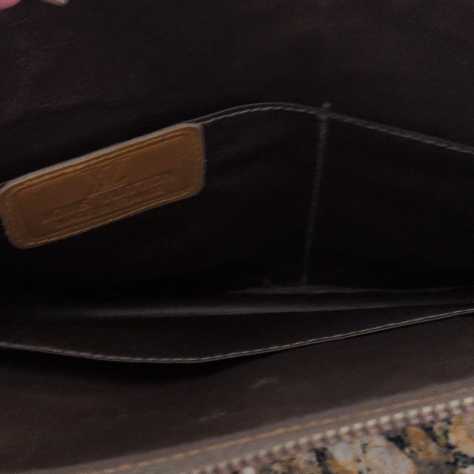 Louis Vuitton Monogram Zip Cosmetic Bag Pouch Brown with Inner Pockets