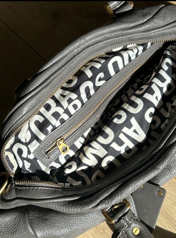 MARC By Marc Jacobs ‘Classic Q- Baby Groovee’ Gunmetal Satchel Handbag