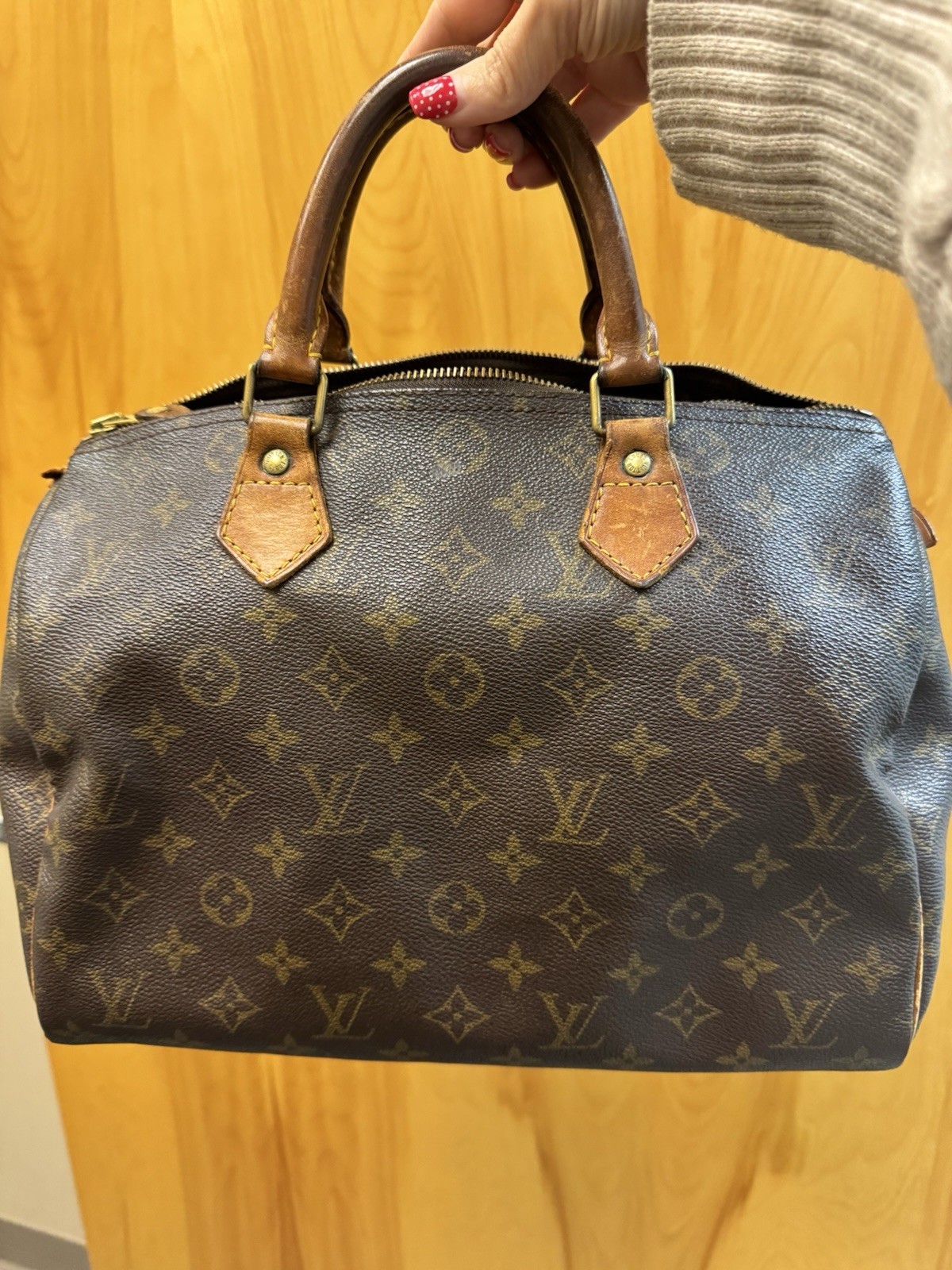 Louis Vuitton 1984 Speedy 30 Hand Bag Vintage Brown with Classic Monogram