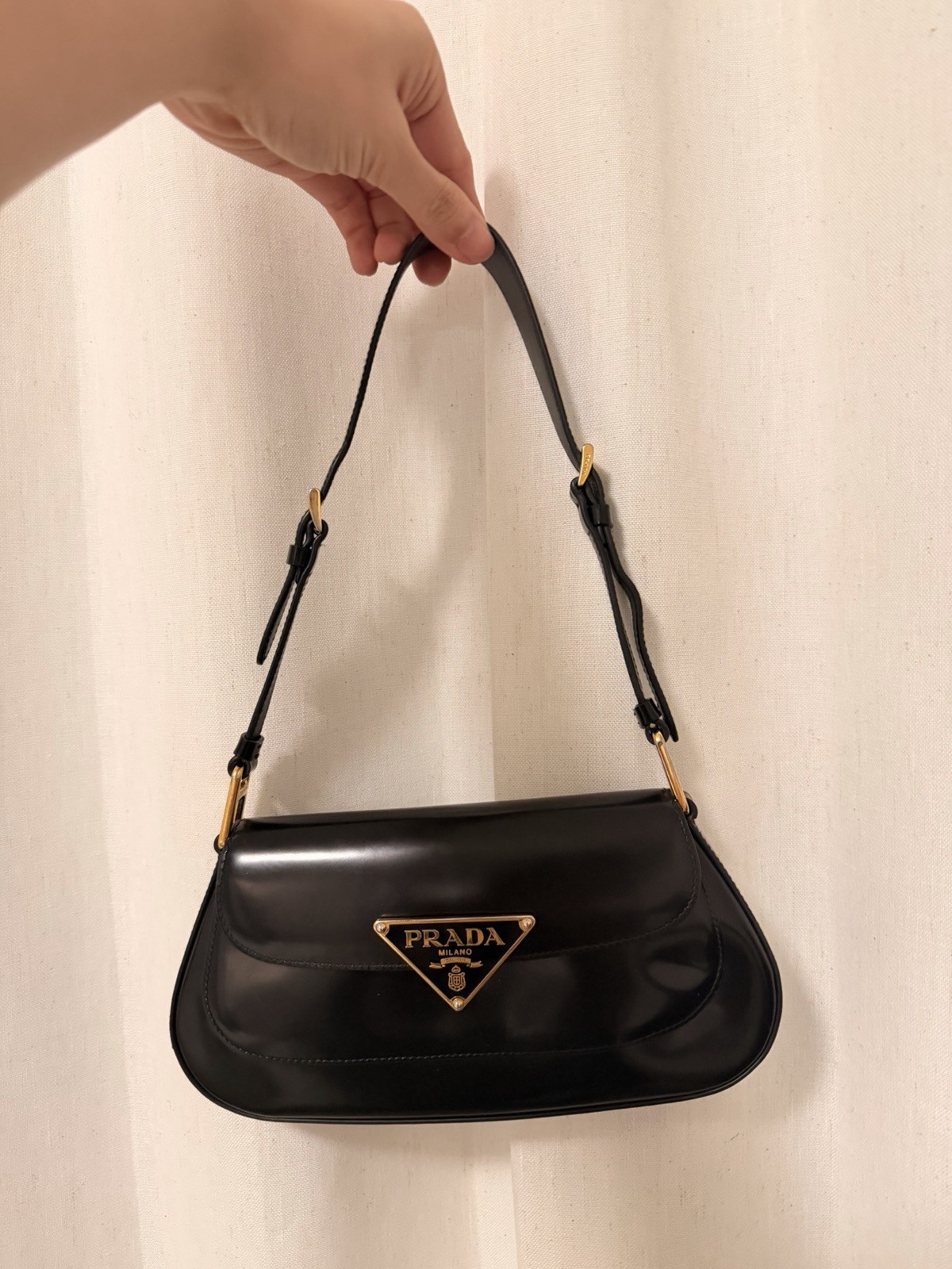Prada Cleo flap leather handbag