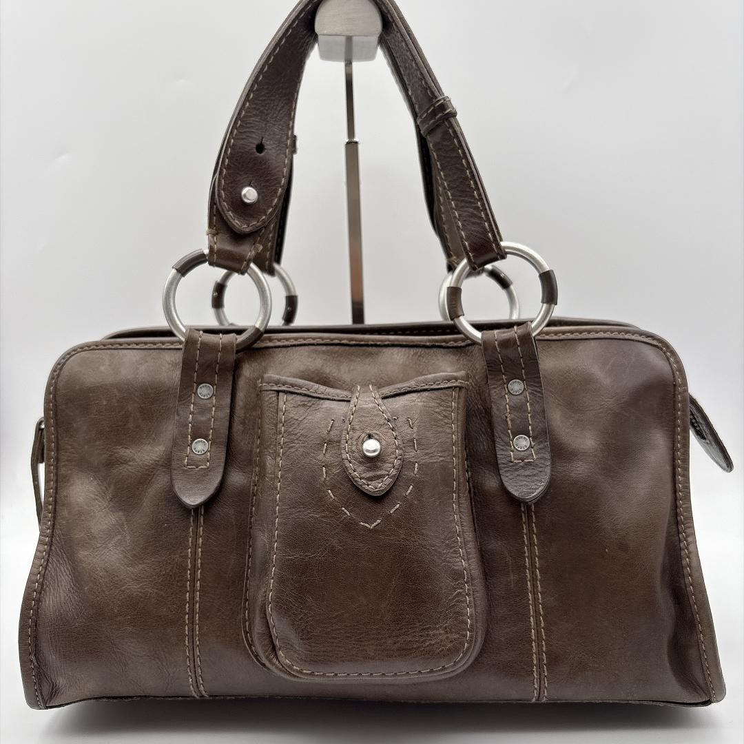 Ruehl No.925 Leather Shoulder Handbag Y2K Japan Used 081611