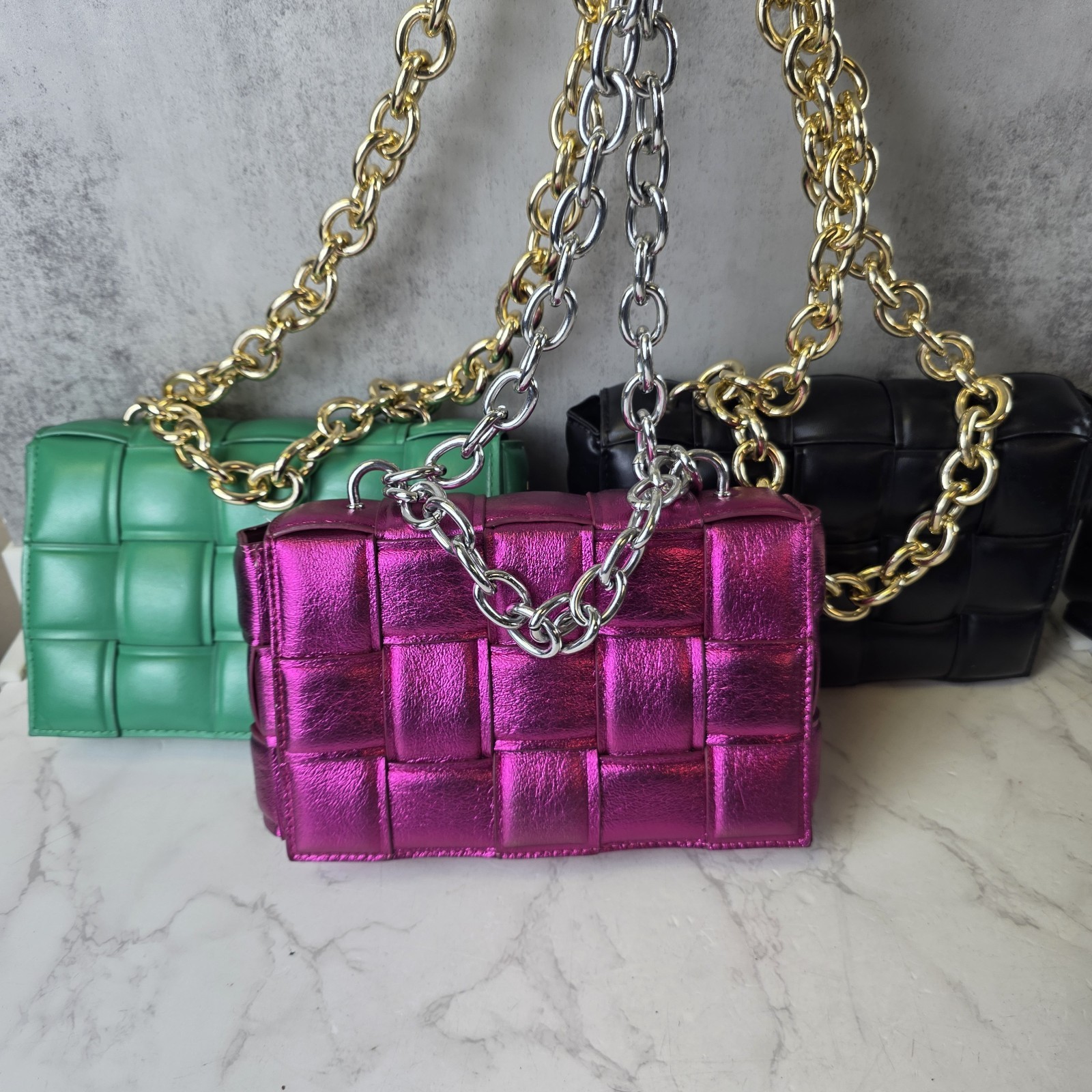 Chianed Handbag Women’s Bag , Lot Of 3 As Shown