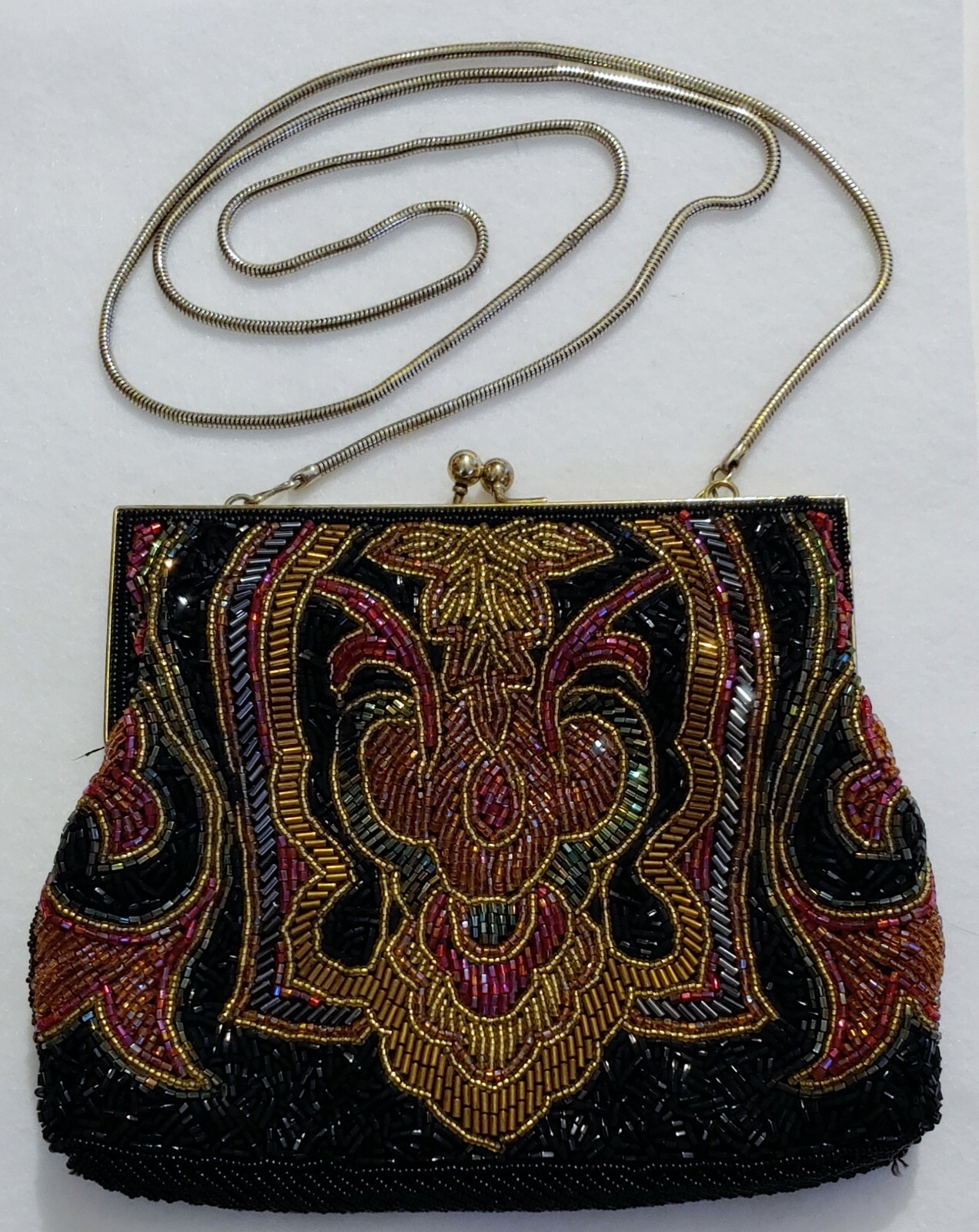 Vintage LA REGALE beaded – MULTI COLOR ( 7 1/2 in Wide x 6 in Tall )