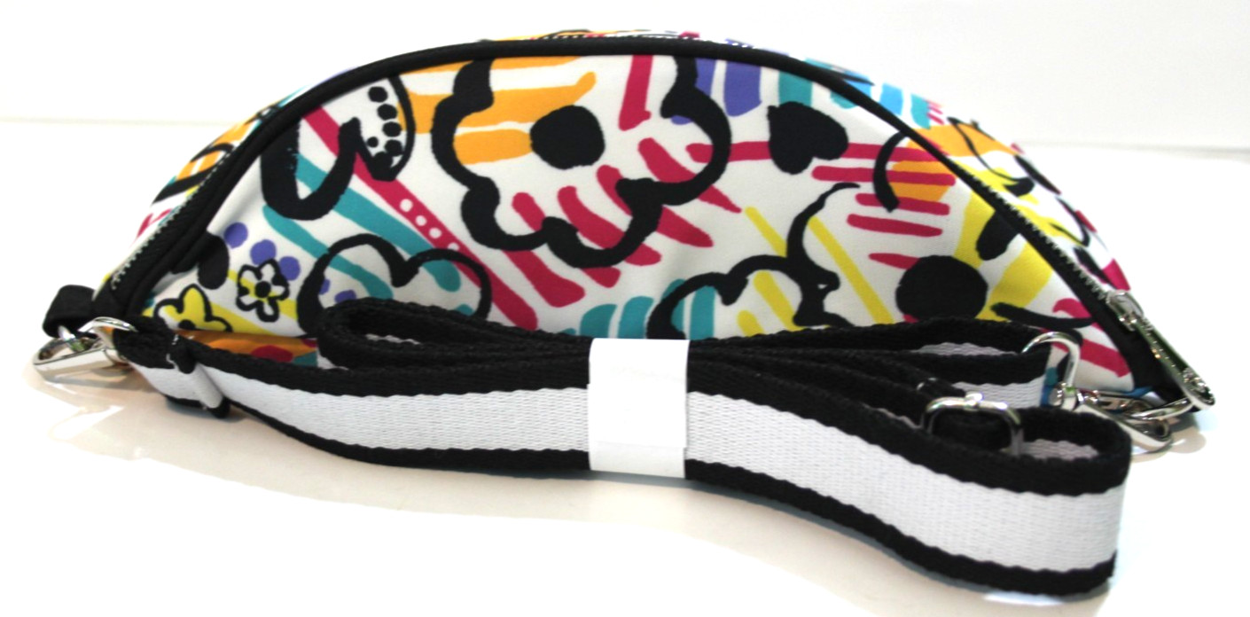 Brighton Love Graffiti Crossbody Belt Bag Fanny Pack Zip Closure Art Print Strap