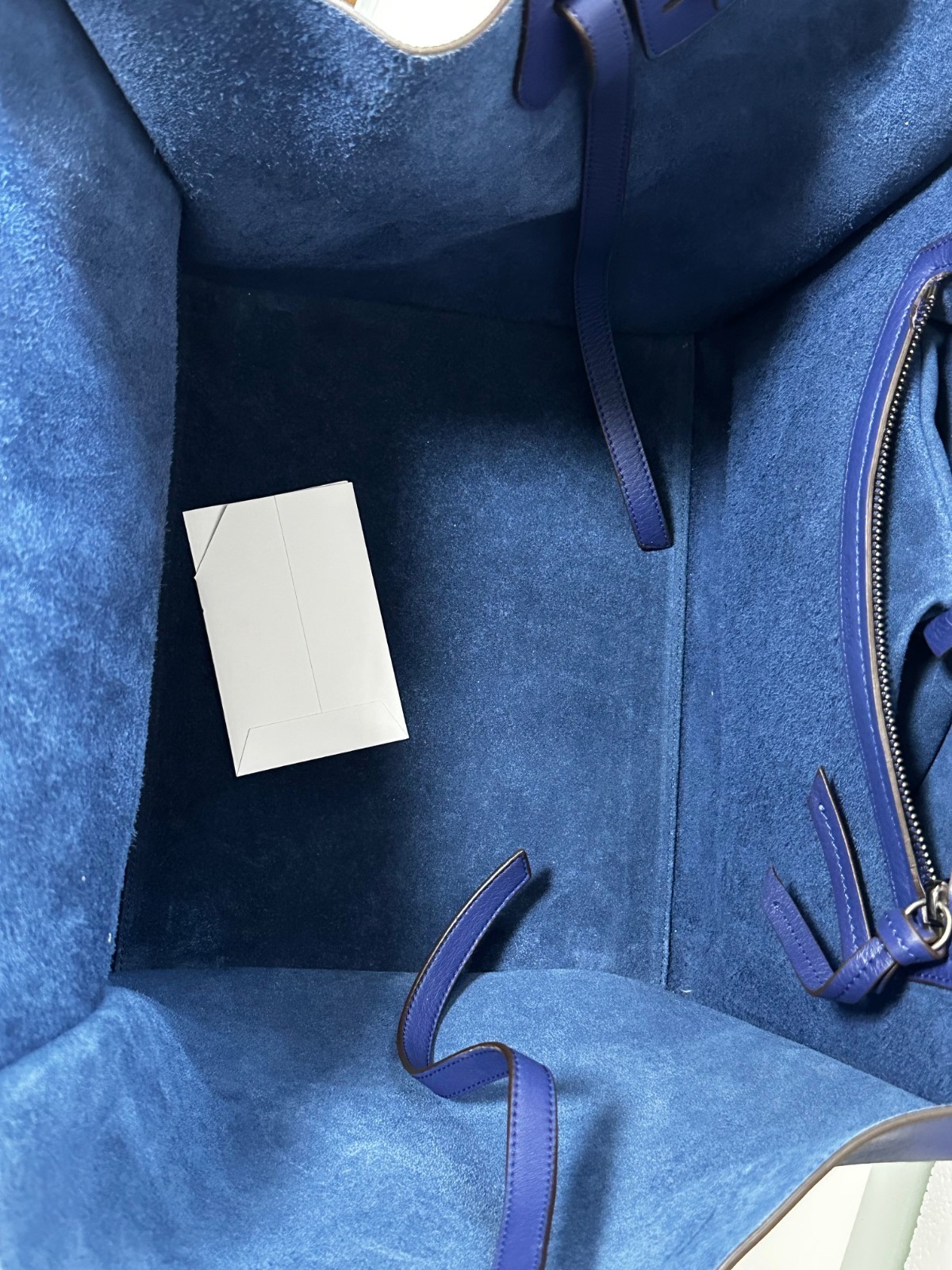 Celine Luggage Phantom Leather Handbag Midnight Indigo Blue Medium Size NEW!