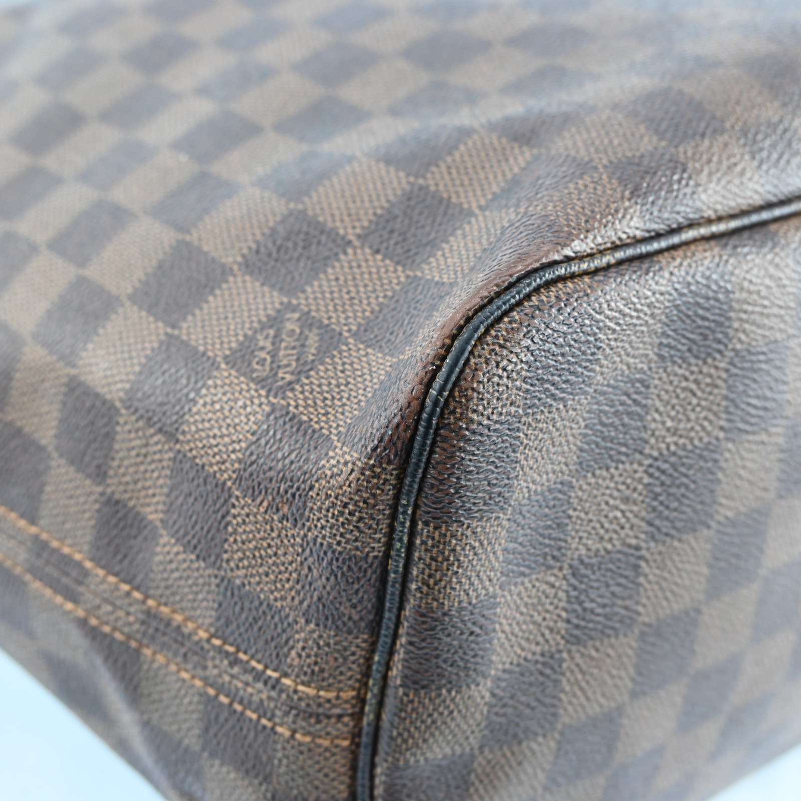 Louis Vuitton Neverfull MM Shoulder Bag Damier Ebene Tote Bag N51105 N2708YG801