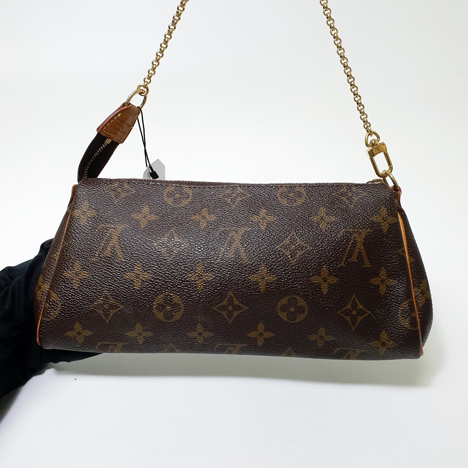 TARIFF FREE Authentic Louis Vuitton Eva Clutch Monogram M95567 Initials CLA818