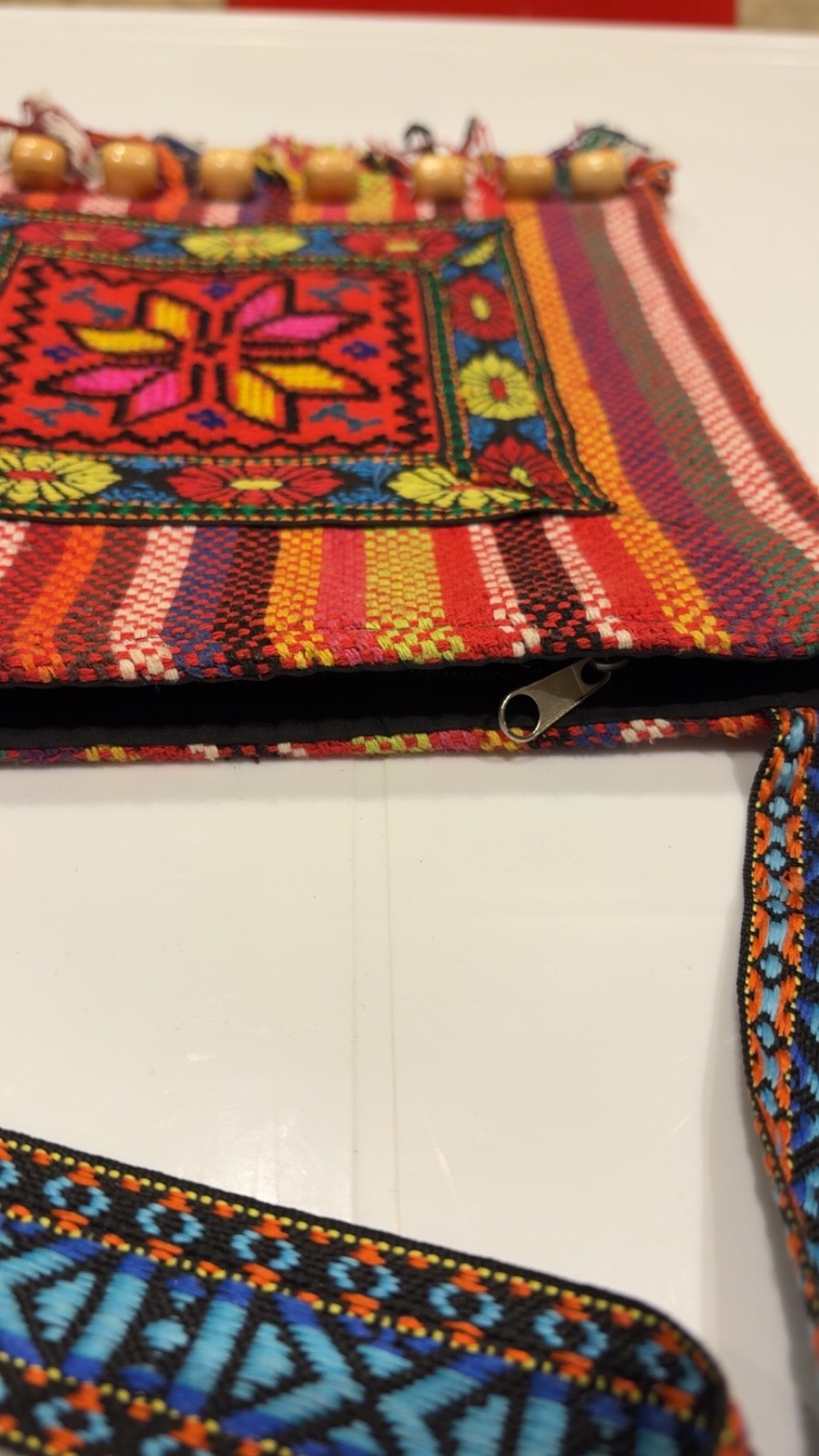Colorful Artisan Boho Crossbody Bag Handcrafted Traditional Embroidered