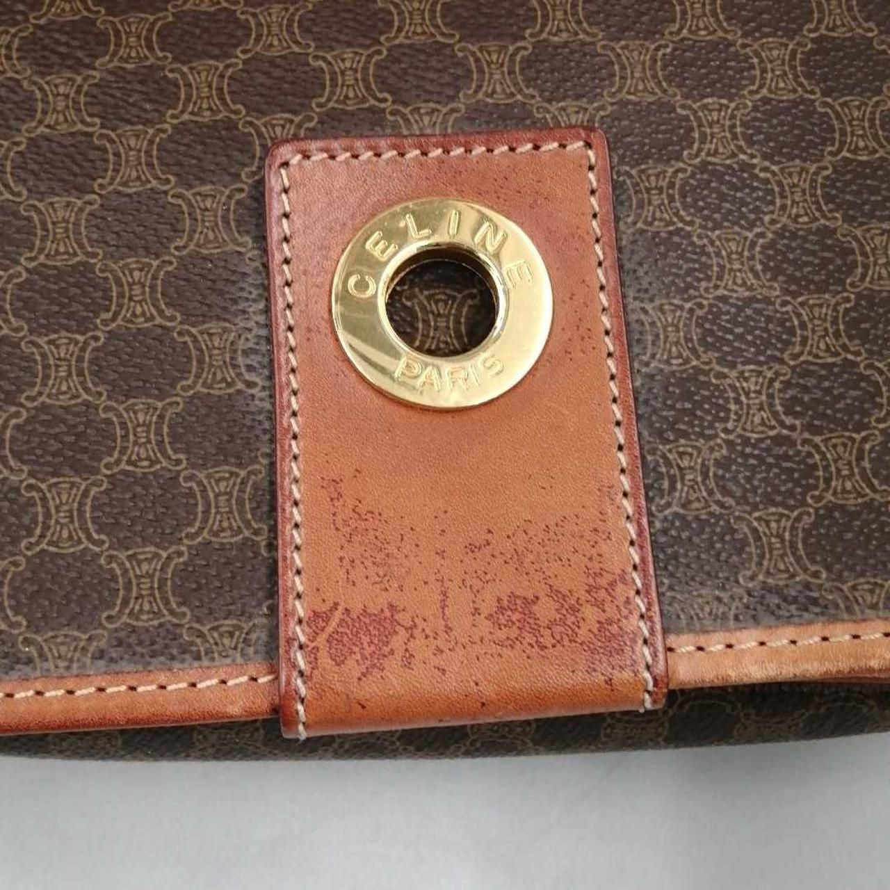 CELINE Macadam Circle Logo Shoulder Bag JMB11 Used
