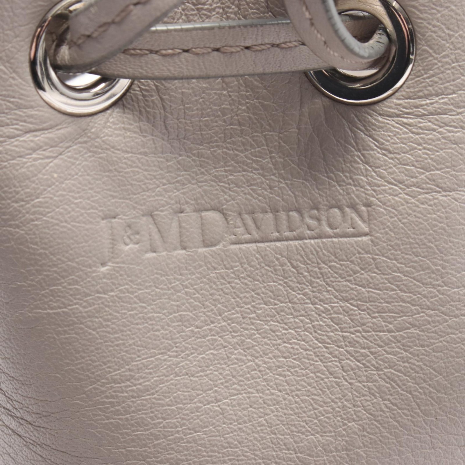 J&M Davidson FRINGE CARNIVAL MINI chain shoulder crossbody Handbag leather Gray
