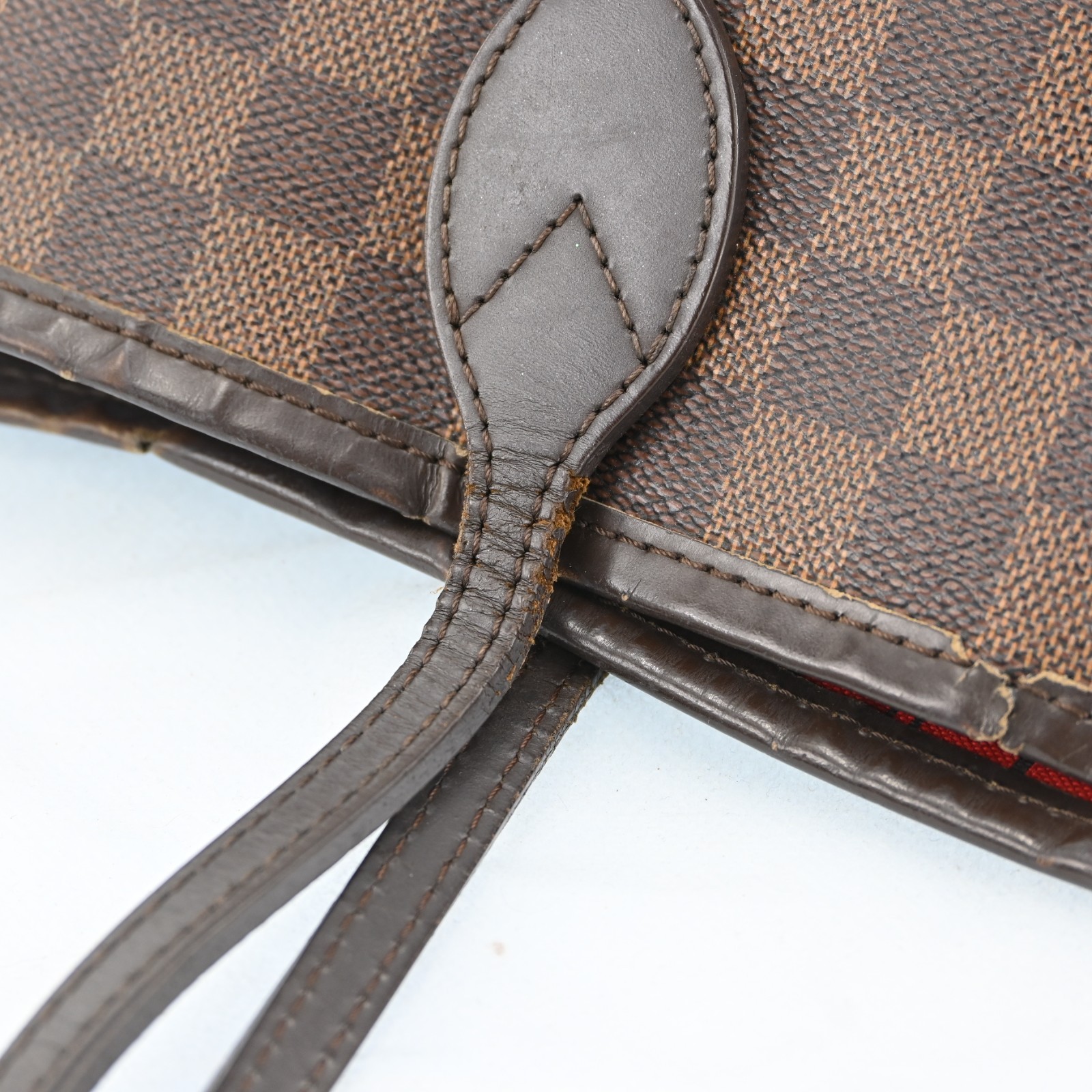 Louis Vuitton Neverfull MM Shoulder Bag Damier Ebene Tote Bag N51105 N2708YG801