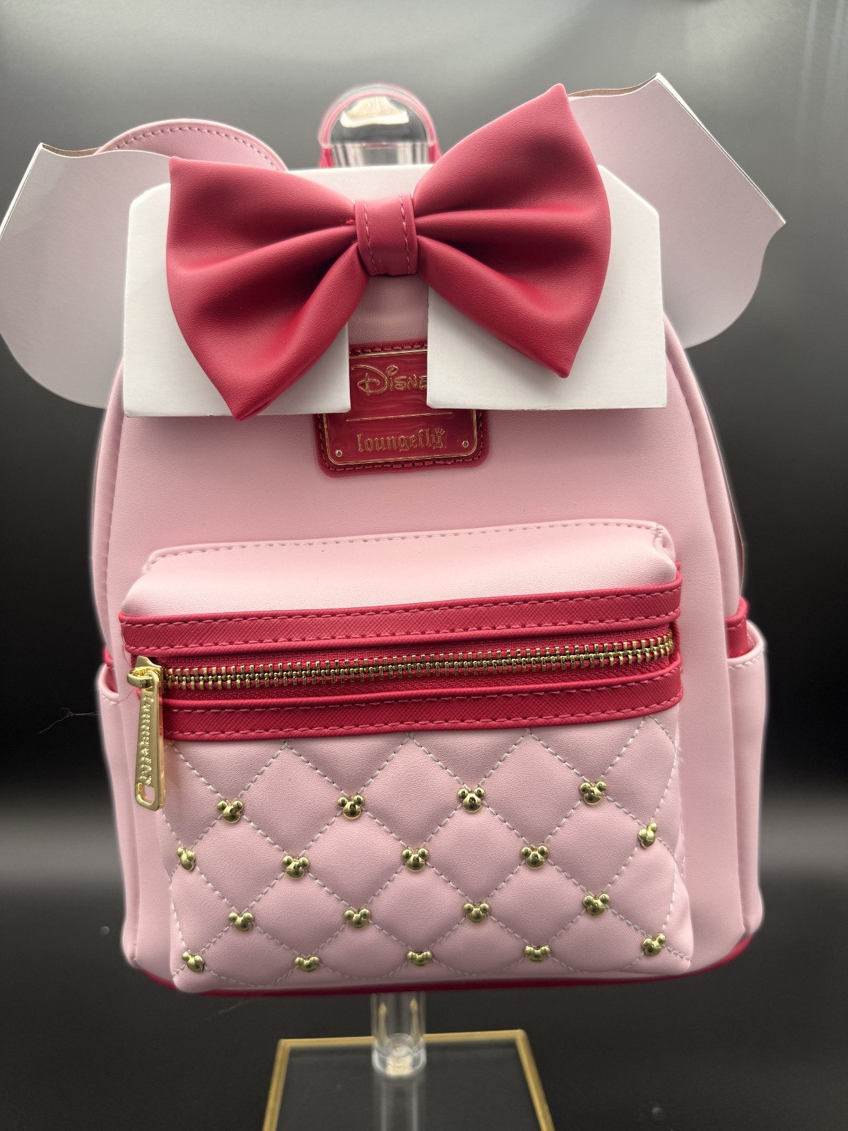 Loungefly Disney Minnie Mouse Classic Series Mini Backpack – Strawberry Macaron