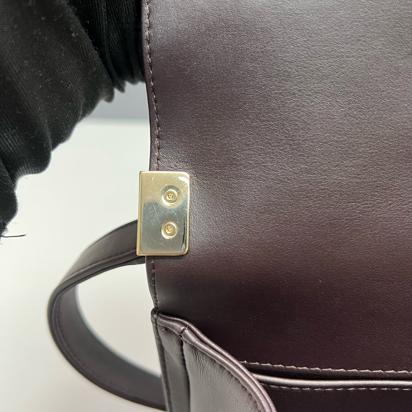 Chanel Le Boy Medium Deep Burgundy Calfskin Crossbody Shoulder Bag Duty Paid