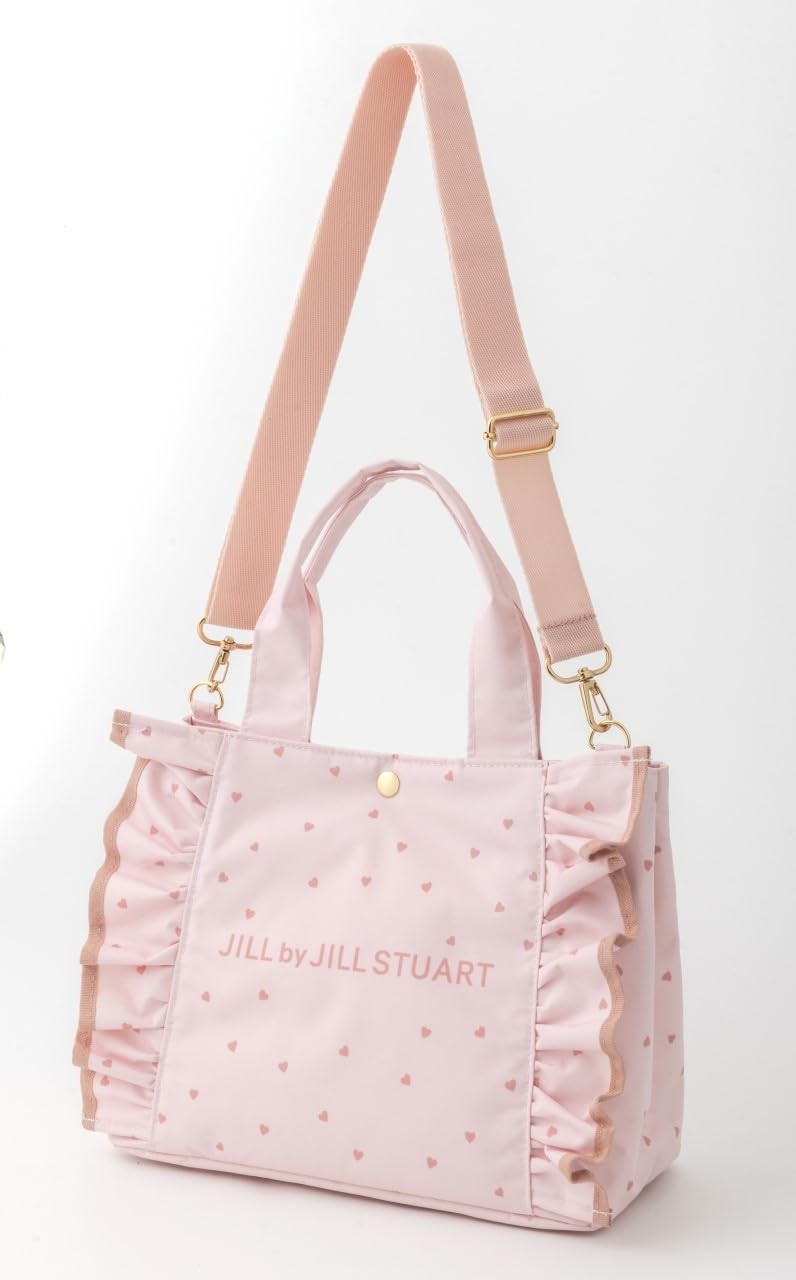 JILL by JILL STUART BOOK Heart Frill Bag Pink ver. Bag + Mini New Magazine Ja 77
