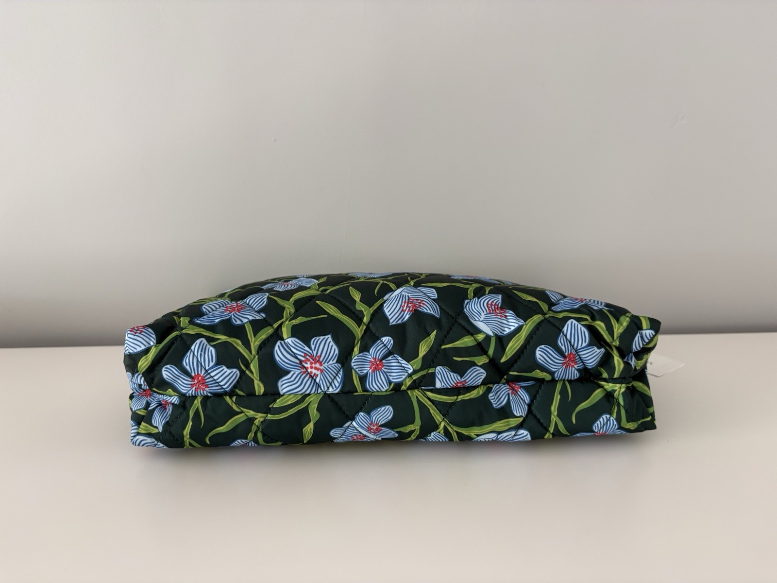 Vera Bradley NWT Essential Pouch in Ultralight CHARLOTTE STEMS Green