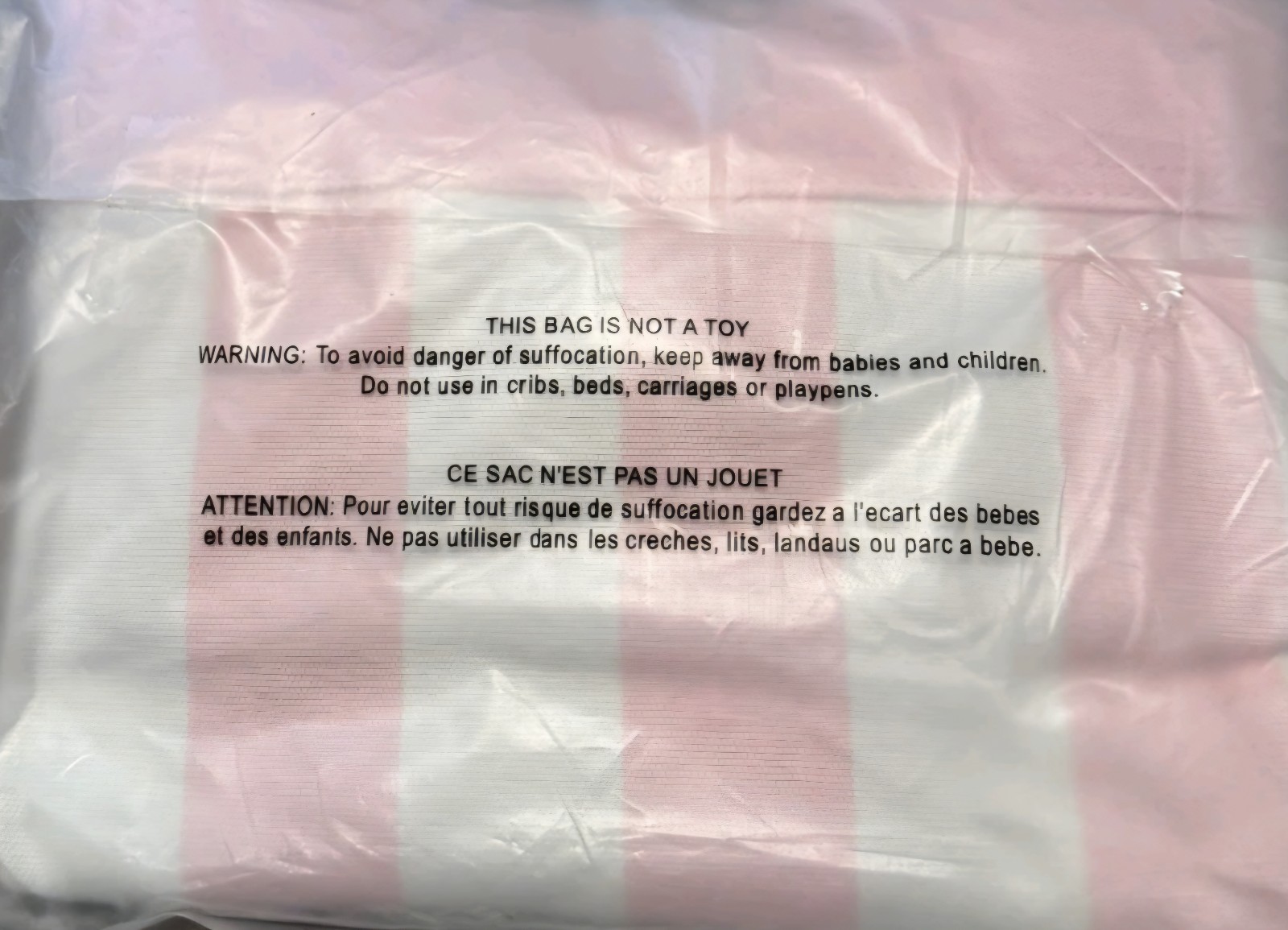 Victoria’s Secret Heritage Stripe Rope Handle Tote Bag NWT IN BAG