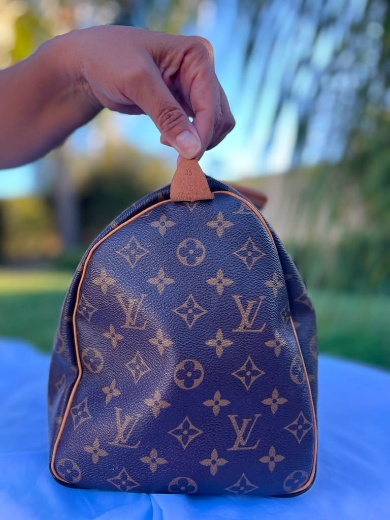 Louis Vuitton Speedy Duffle 35 Brown Canvas Monogram