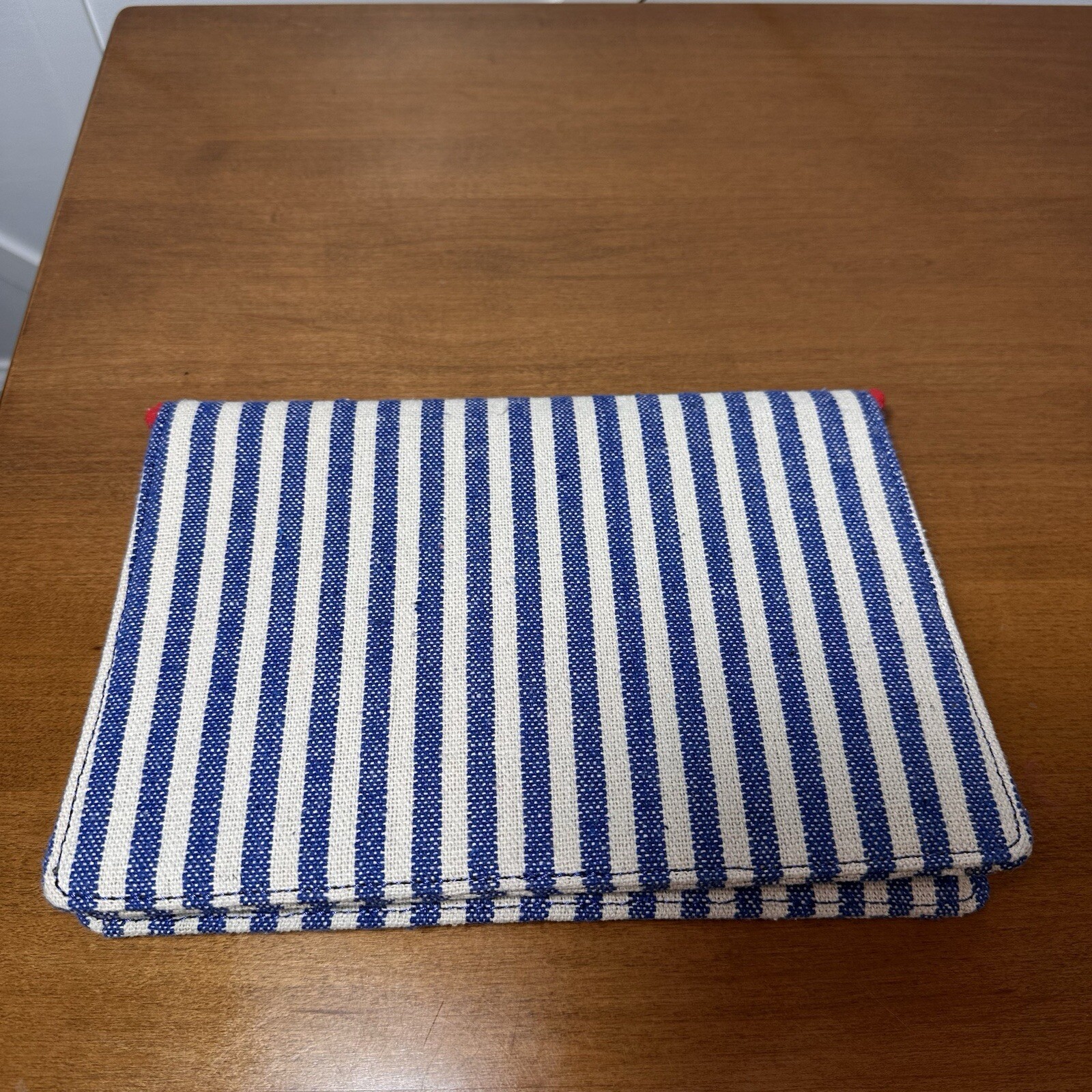 NWT J. CREW Convertible Envelope Clutch Bag Striped Blue Red Gold Chain Strap