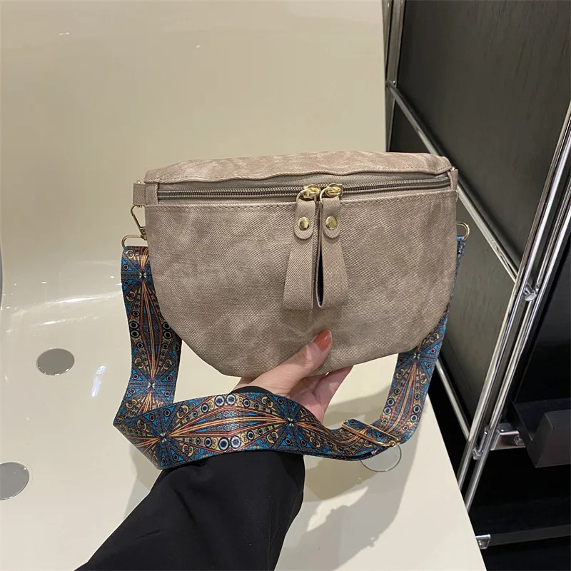 Stylish Hobo Solid Color Satchel Luxury Designer Chest Bag Women’s PU Leather