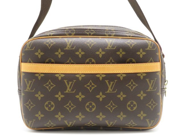 Louis Vuitton Reporter PM Monogram Bag M45254 Shoulder Bag PVC Brown #DB567