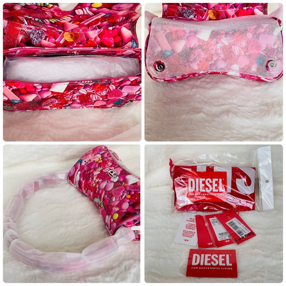 DIESEL Shoulder bag Candy print Authentic From Japan