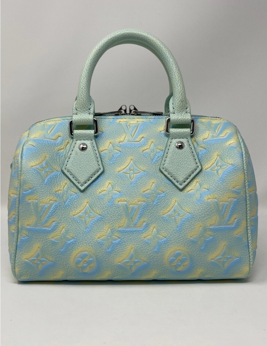 Louis Vuitton Speedy Bandouliere 20 Stardust Collection Green Rare 🦄