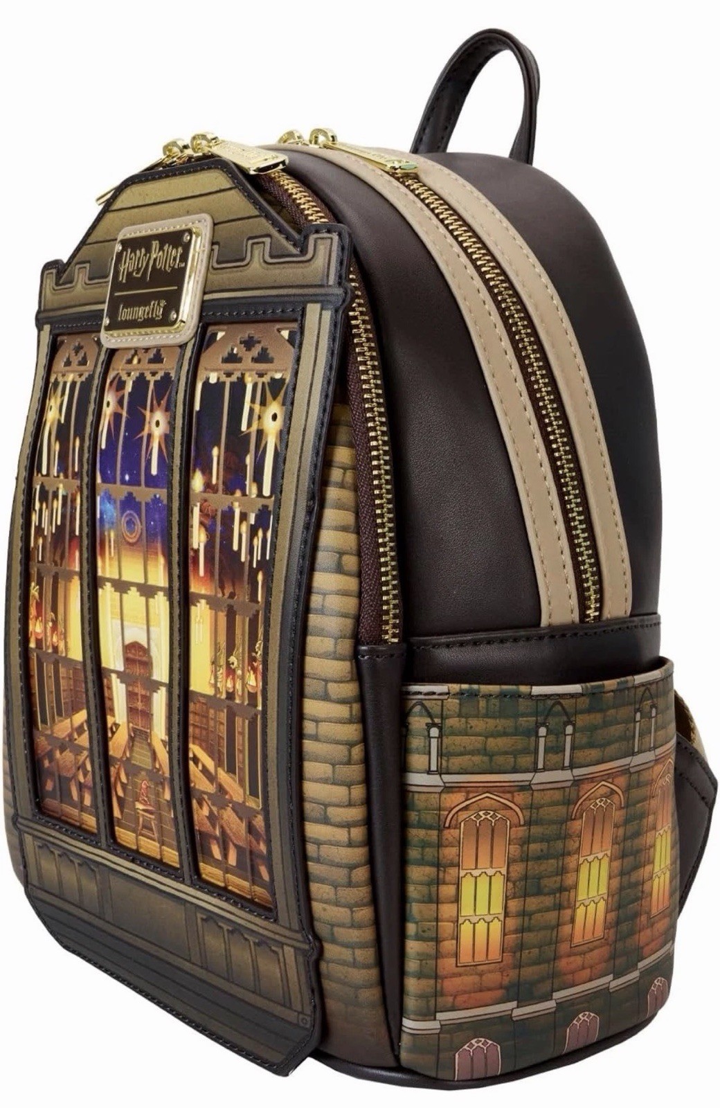 Loungefly Harry Potter Hogwarts Great Hall Light-Up Mini Backpack – NWT