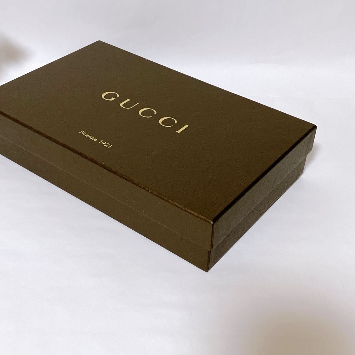 Gucci ‘GUCCI’ large long wallet empty box (4974) accessories brown GG embossed w