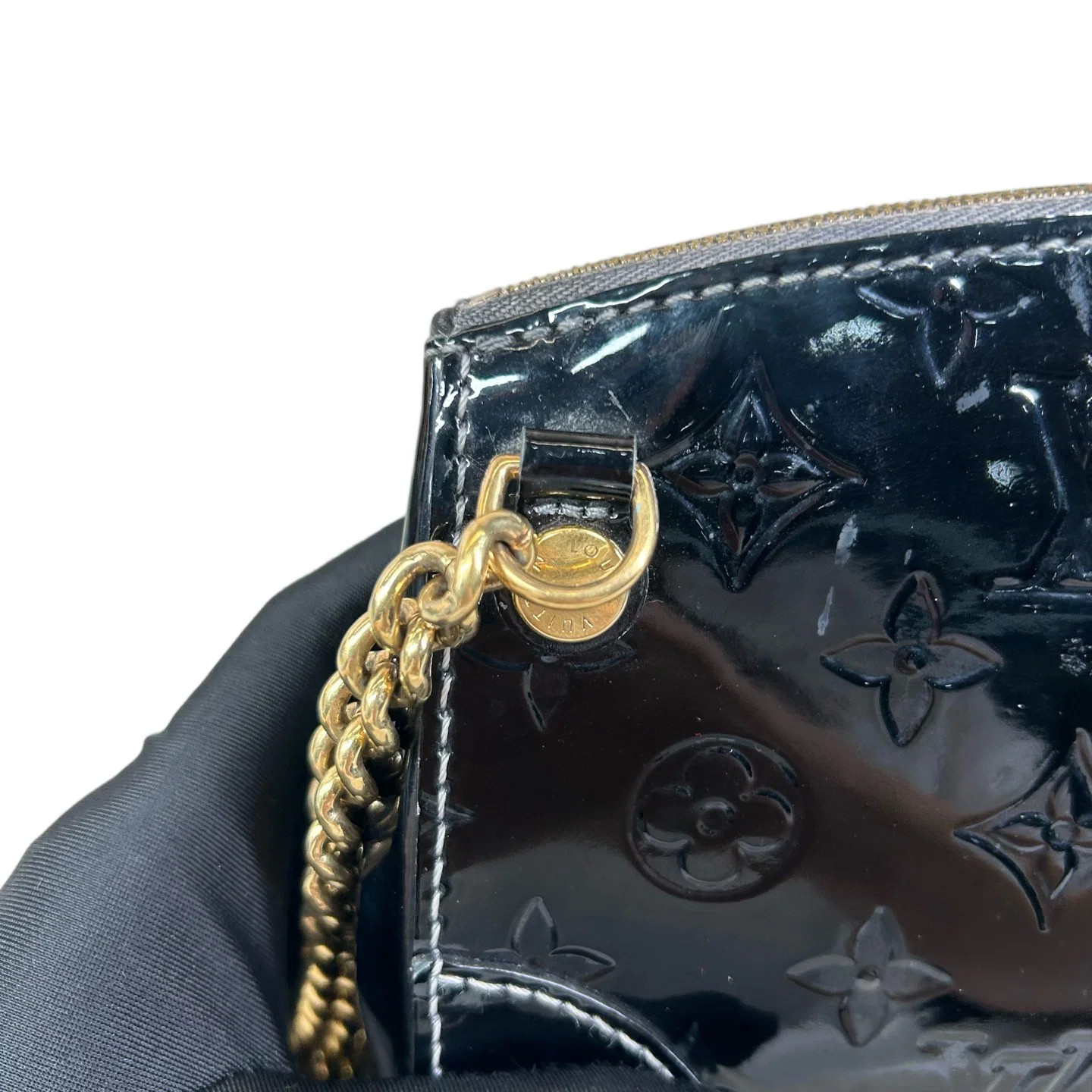 Louis Vuitton Shoulder Bag Black Vernis (dh071526i4r)