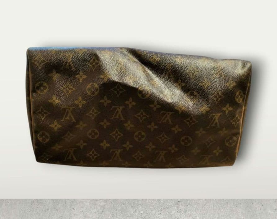 LOUIS VUITTON Monogram Canvas Speedy Bag Nume Leather Trim 34cm L 25cm H 17cm W