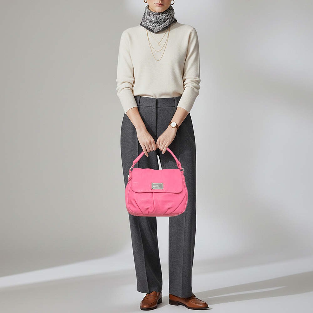 Marc by Marc Jacobs Classic Q Lil Ukita Pink Leather Shoulder Bag