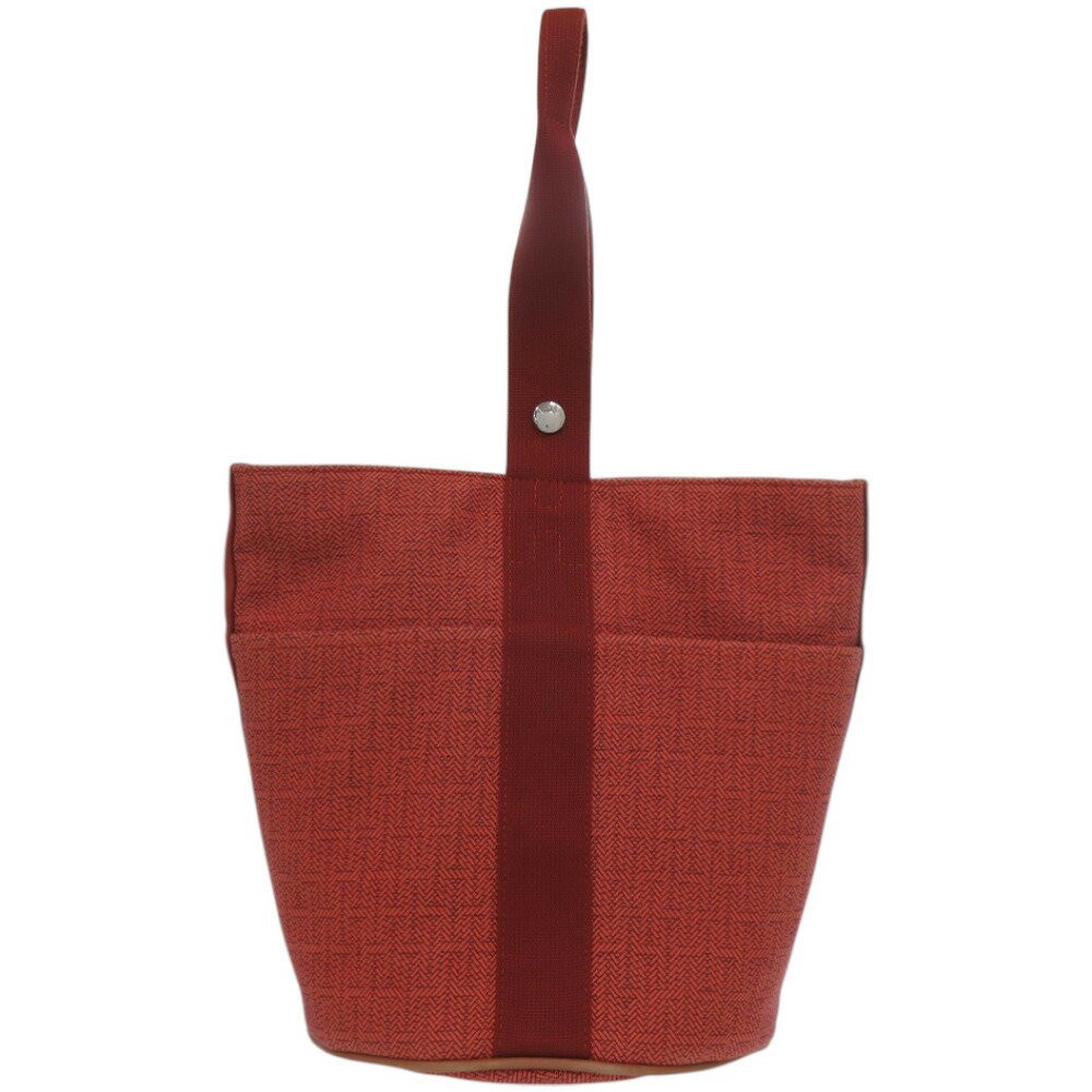 Hermes Bag Sac So MM Handbag Toile H Canvas Orange Width 11in Height 10.4in 99