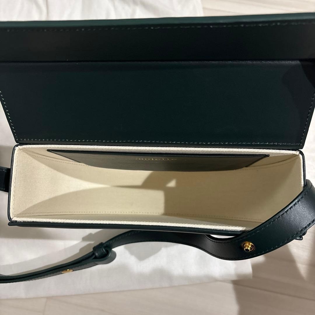 Audette NUIT Handbag Shoulder Crossbody Bag Purse Dark Green USED Good Condition