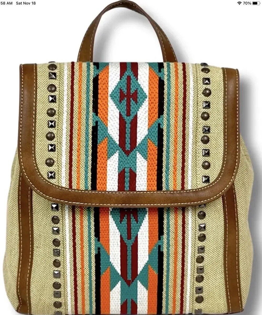 NWT Montana West USA Concealed Carry Handbag Aztec Backpack Purse South Western