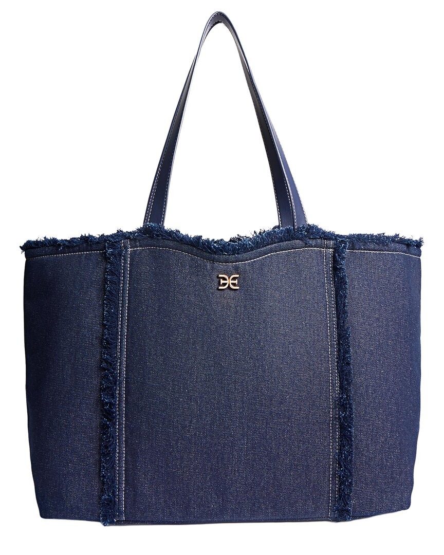 Sam Edelman Irina Denim Reversable Large Tote Women’s Blue