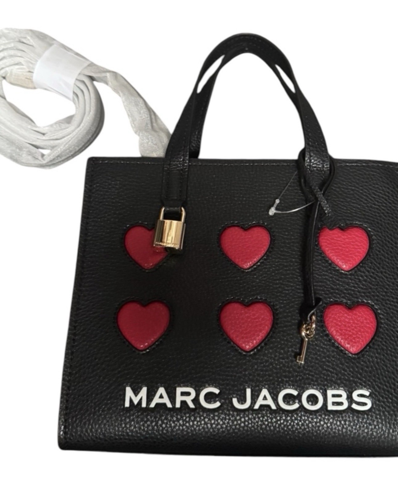 Marc Jacobs Valentine’s Day Heart Mini Grind Leather Tote Limited Edition 2026