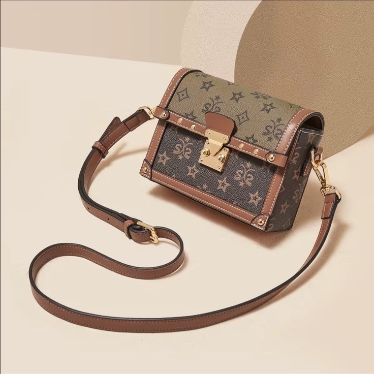 Pu PVC Leather Square Shoulder Bag High Quality Luxury Crossbody Hand Bag Women