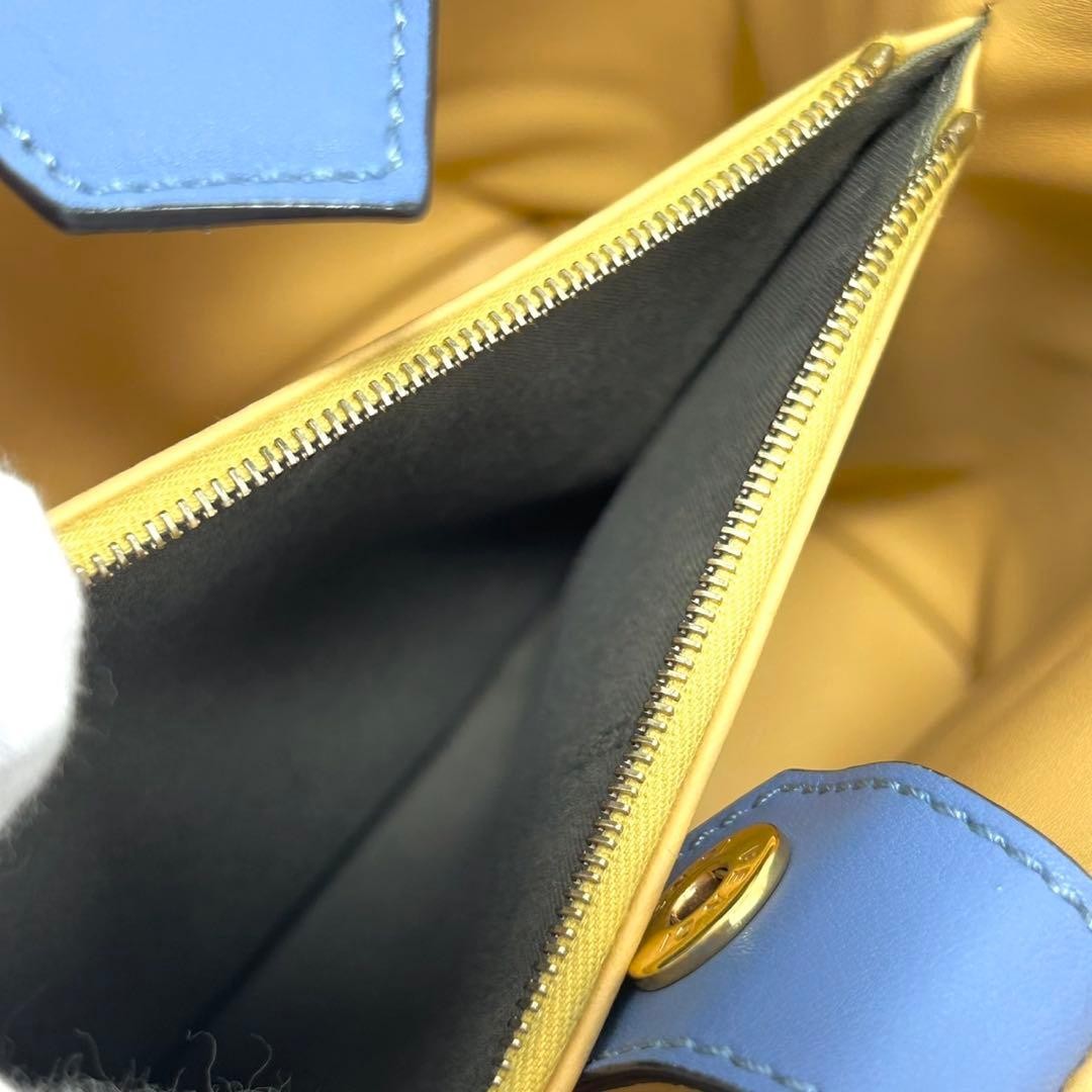Fendi Petite 2Jours 2-Way Handbag Shoulder Bag Blue
