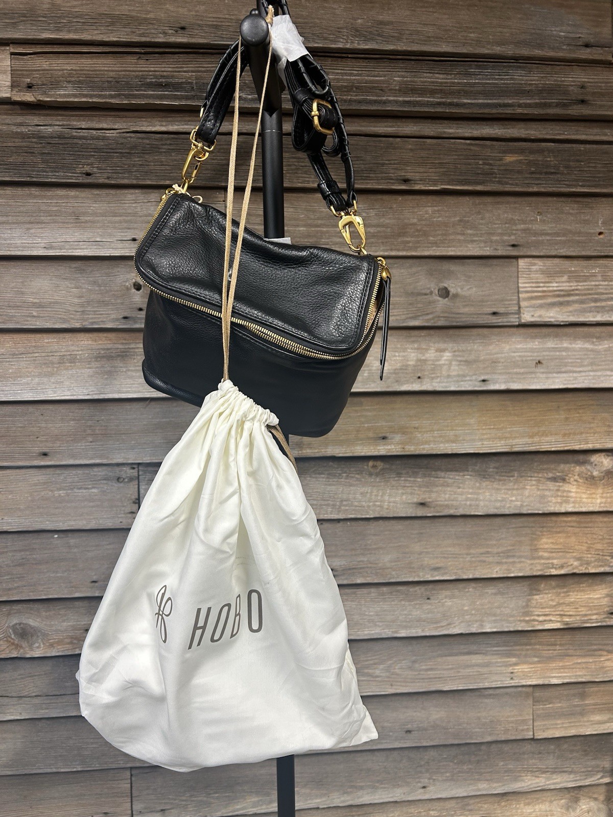 Hobo Brand, Small, Soft, Pebbled, Black, Genuine, Leather Crossbody