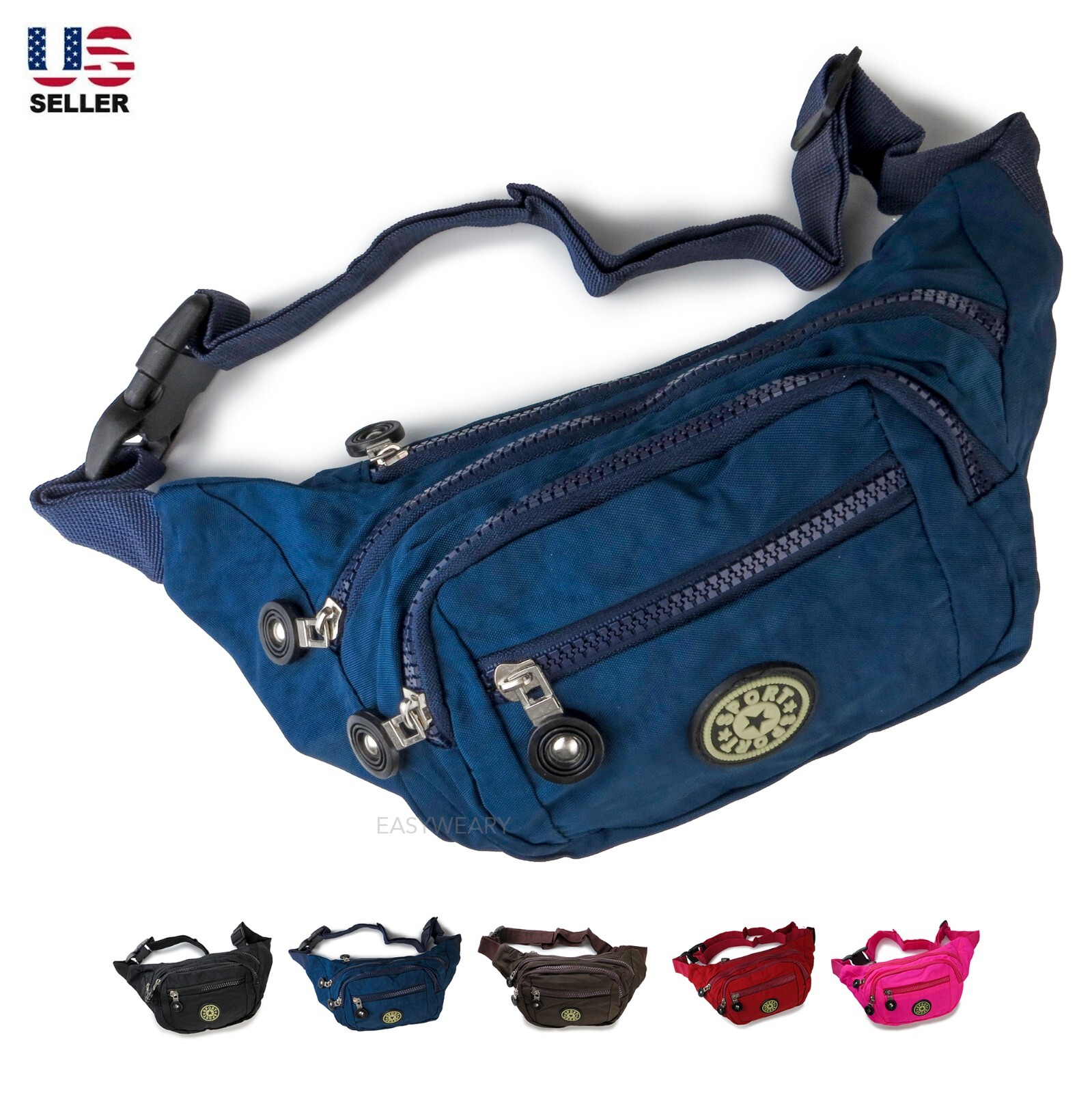 Fanny Pack Waist Bag Hip Belt Bum Crossbody Lightweight Mens Womens Sport Travel