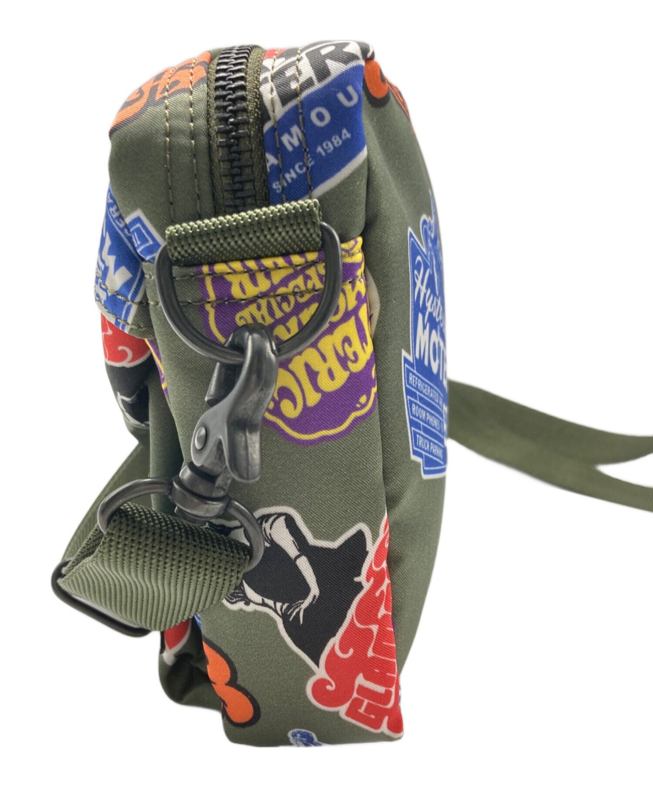 Hysteric Glamour x PORTER Authentic Shoulder Bag Stickers Pattern Green NYoshida