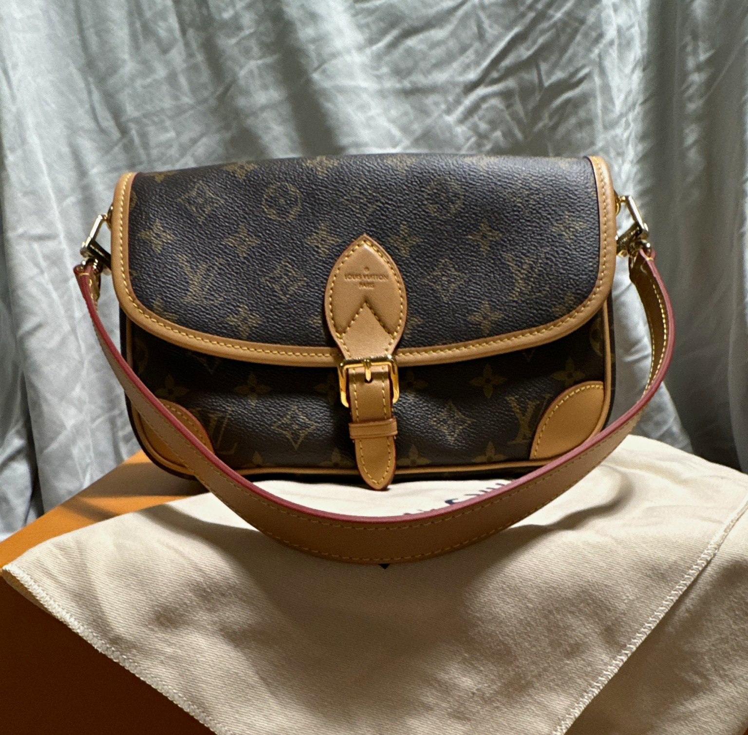 Louis Vuitton Monogram Diane Shoulder Bag two straps, box and dust bag included