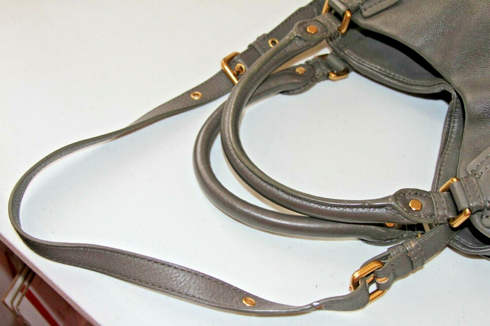 Marc by Marc Jacobs Classic Q Fran Gray Leather Large Tote $488 #42*P
