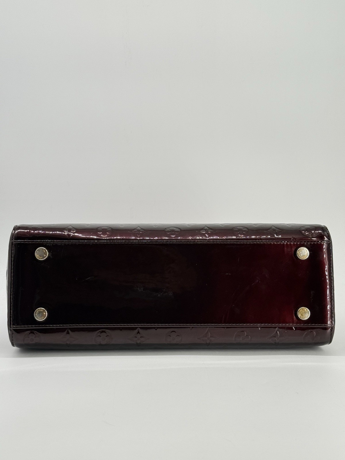Louis Vuitton Amarante Monogram Vernis Brea MM Top Handle Shoulder Bag