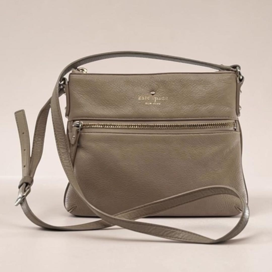 Kate Spade Shoulder Bag Beige 8.6 inches