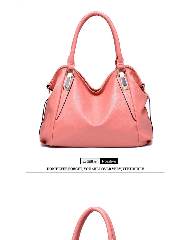 Women’S Fashion Soft Leather Handbag Large Capacity Women’S Bag One Shoulder