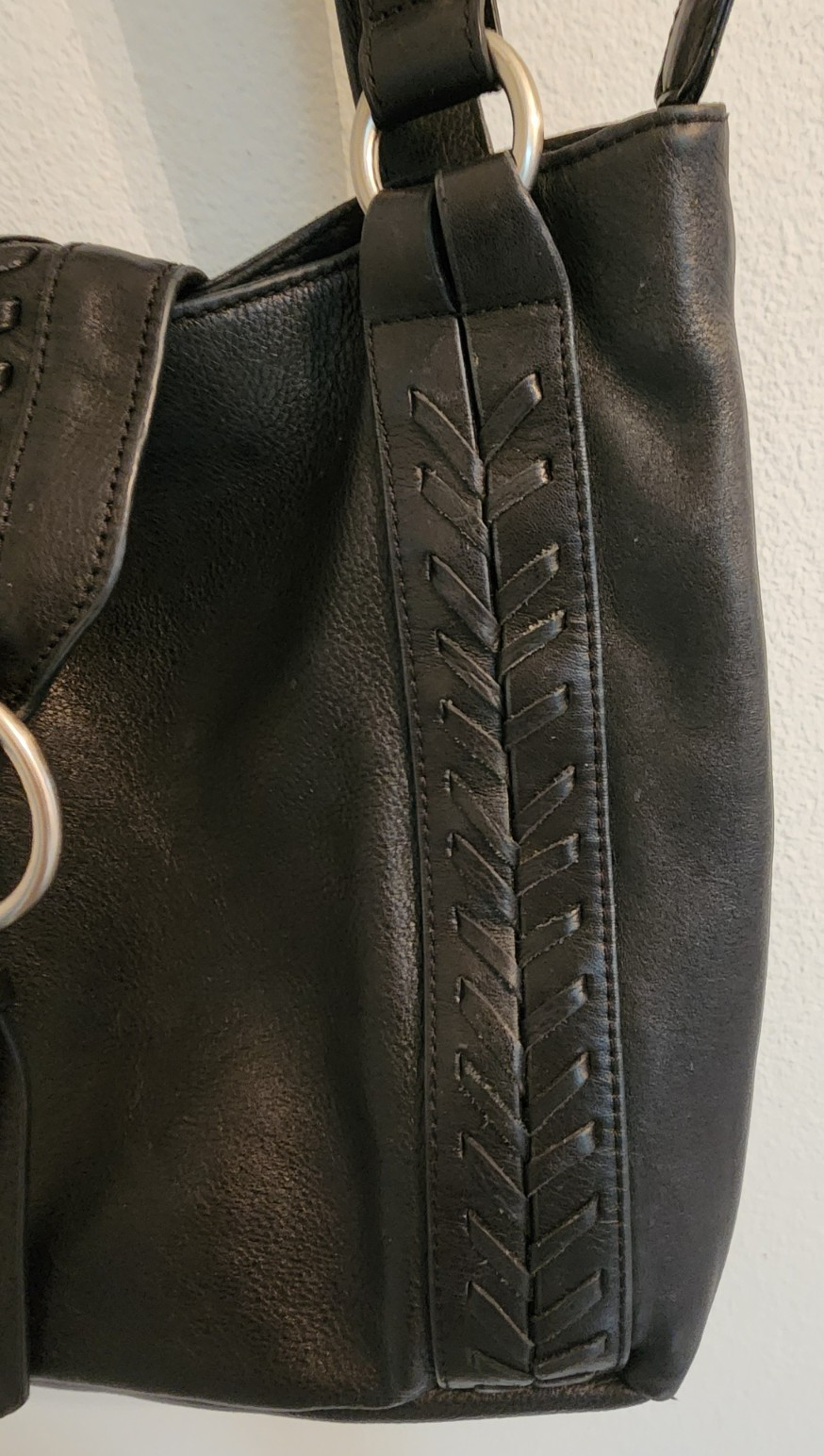 A New Approach a.n.a Leather Hobo Shoulder Bag Buckle